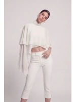 Pelerin Model Bena Bluz Beyaz
