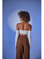 Straplez Model Noir Bluz Ekru