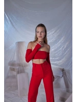 Straplez Model Noir Bluz Kırmızı