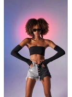 Straplez Model Noir Bluz Siyah