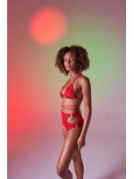 Üçgen Bağcıklı Ayarlanabilir Delphi Bikini Üstü Kırmızı