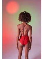 Üçgen Bağcıklı Ayarlanabilir Delphi Bikini Üstü Kırmızı