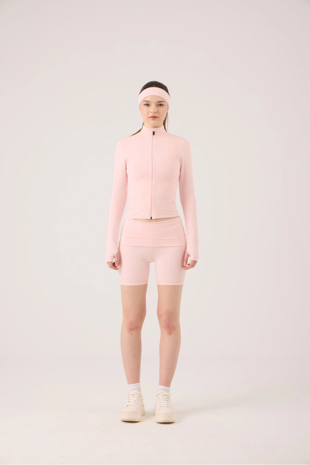 Beli Kıvrımlı Mini Kacie Şort Pembe