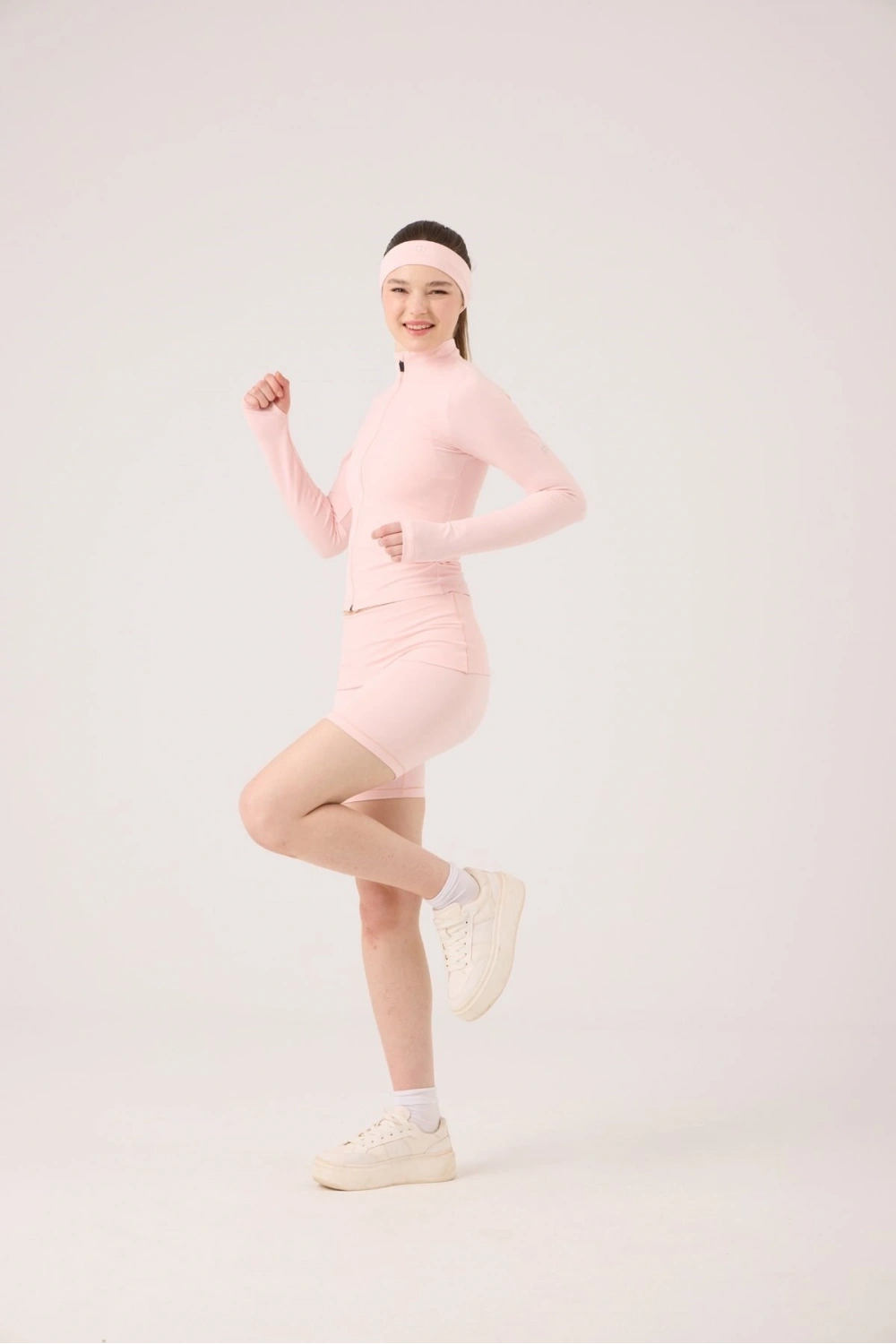 Beli Kıvrımlı Mini Kacie Şort Pembe