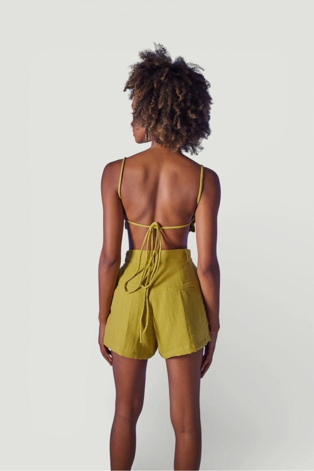 Crop Model Bağlamalı Playa Büstiyer Yeşil