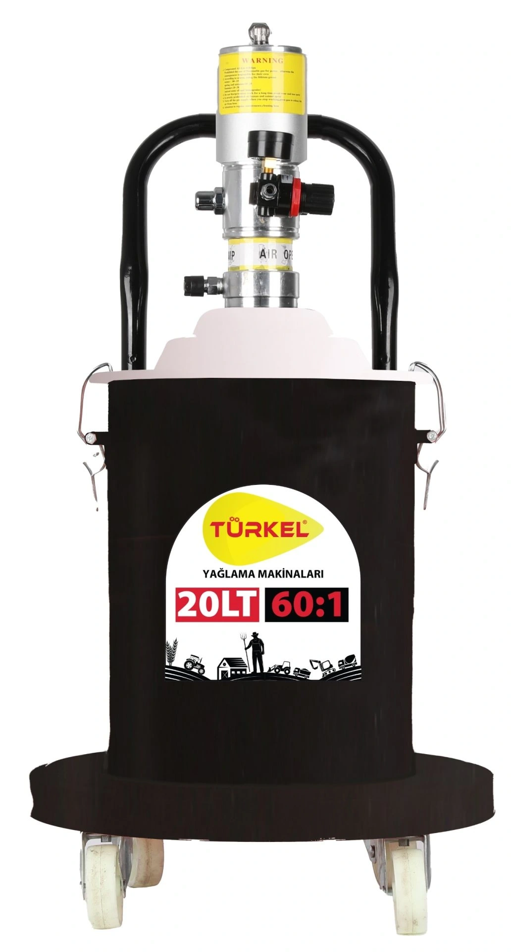 Türkel 20 LT Havalı Gres Pompası 60:1