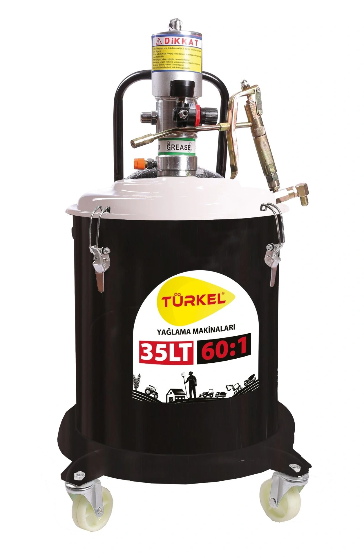 Türkel 35 LT Havalı Gres Pompası 60:1