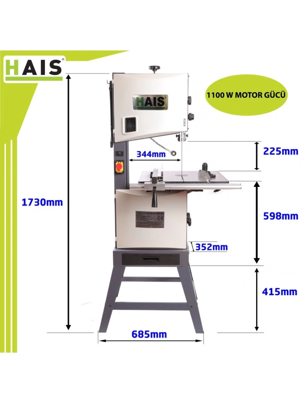Hais MJ14 Şerit Testere Makinası