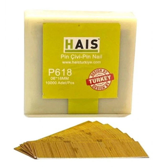 Hais Pin Kıl Çivi 06*18 MM (Koli 48 Paket)