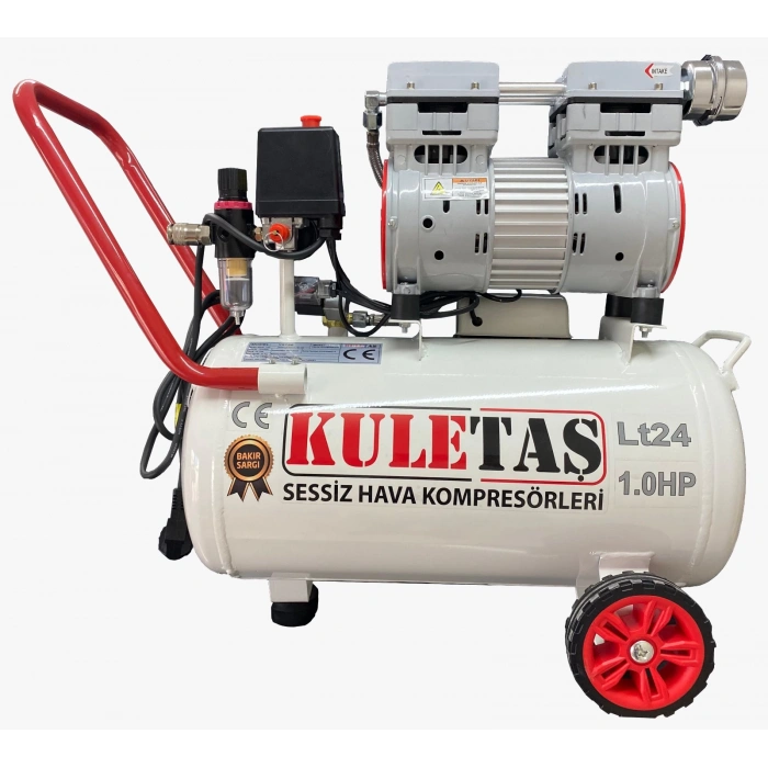 Kuletaş Süper Sessiz Yağsız Hava Kompresörü 24 Litre