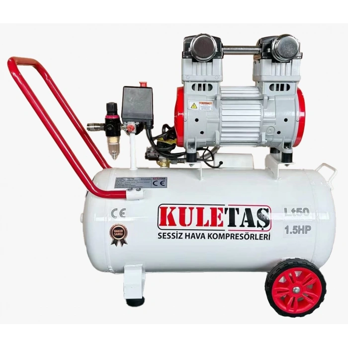 Kuletaş Süper Sessiz Yağsız Hava Kompresörü 50 Litre