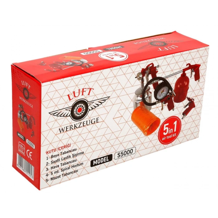 Luft Werkzeuge Havalı Alet Seti 5li S5000