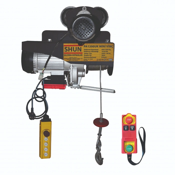 Shun 600/1200 Uzaktan Kumandalı 4 Hareketli Vinç