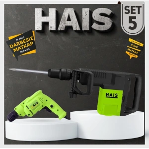 HAIS Darbesiz Matkap ve Kırıcı Matkap (SET 5)