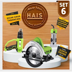 HAIS Sunta Kesme, Sıcak Hava Tabancası ve Formika Traşlama Seti (SET 6)