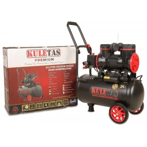 Kuletaş Premium 24 Litre Sessiz Yağsız Hava Kompresörü 2 Hp (İtalyan Tasarım)