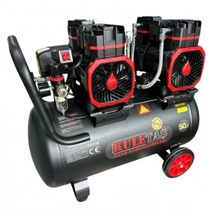 Kuletaş Premium 50 Litre Sessiz Yağsız Hava Kompresörü 4 Hp (İtalyan Tasarım)