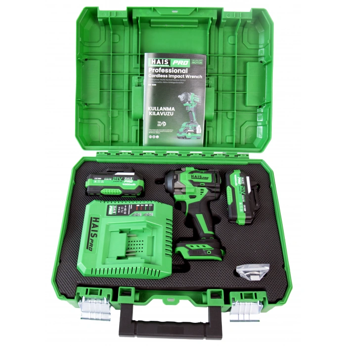 HAISPRO Profesyonel Darbeli Somun Sıkma 850 Nm 21 V