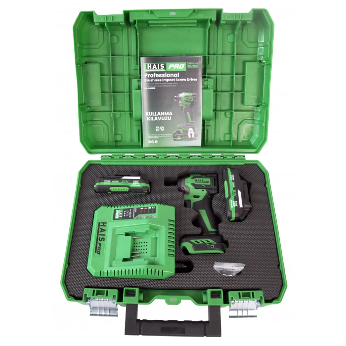 HAISPRO Profesyonel Darbeli Vidalama 21 V 2.0 Ah Çift Akülü