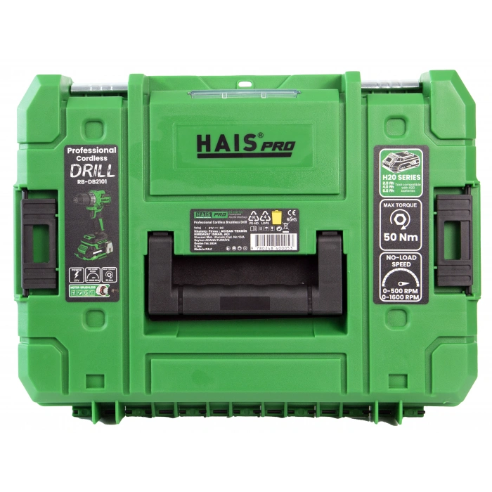 HAISPRO Profesyonel Vidalama Matkap 21 V 2.0 Ah Çift Akülü