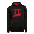 3 İplik Kapüşonlu Sweatshirt Pi Sayısı İşlemeli Unisex Rahat Kalıp