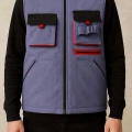 Gri 7/7 Gabardin Kumaş Teknik Yelek Çok Amaçlı Kullanım