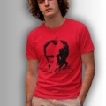 Özel Tasarım Atatürk Rölye ve İmzalı Tshirt - %100 Pamuk Penye Süprem Sıfır Yaka Unisex