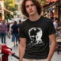 Özel Tasarım Atatürk Rölye ve İmzalı Tshirt - %100 Pamuk Penye Süprem Sıfır Yaka Unisex