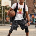 Unisex Basketbolcu Cool Ayıcık Baskılı Tişört Pamuk Penye Süprem Basic