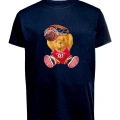 Unisex Basketbolcu Cool Ayıcık Baskılı Tişört Pamuk Penye Süprem Basic