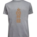 Unisex Coffee Yazılı Baskılı Tişört Pamuk Penye Süprem Basic