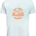 Unisex But First Nature Doğa Baskılı Tişört Pamuk Penye Süprem Basic