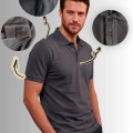 Premium 1. Sınıf Polo Yaka Erkek Lakos Tişört Rahat Kalıp Nefes Alabilen %100 Pamuk