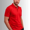 Premium 1. Sınıf Polo Yaka Erkek Lakos Tişört Rahat Kalıp Nefes Alabilen %100 Pamuk