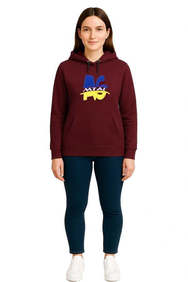 Kapüşonlu Sweatshirt AG MTAL Unisex Günlük Rahat Model
