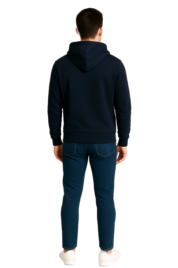 Kapüşonlu Sweatshirt 3 İp BİF Unisex Günlük Rahat Model