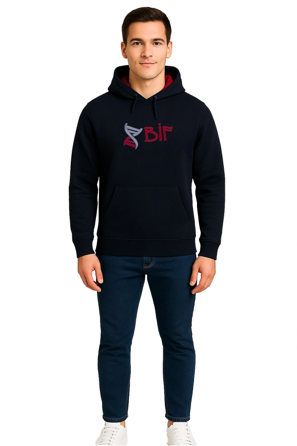 Kapüşonlu Sweatshirt 3 İp BİF Unisex Günlük Rahat Model