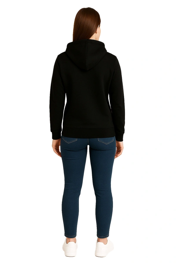 Kapüşonlu Sweatshirt 3 İp BİF Unisex Günlük Rahat Model