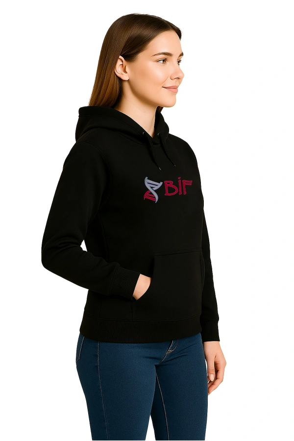 Kapüşonlu Sweatshirt 3 İp BİF Unisex Günlük Rahat Model