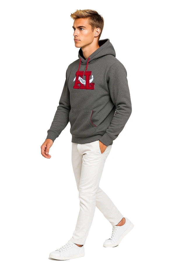 Unisex 3 İplik Kapüşonlu Sweatshirt AL1910 Günlük Spor Giyim
