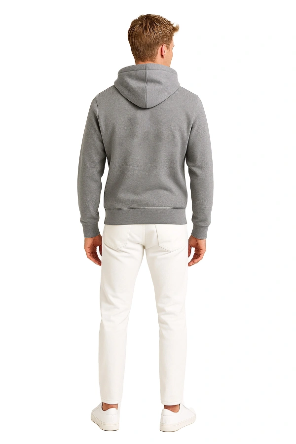 EAL 3 İplik Kapüşonlu Sweatshirt Rahat Günlük Kullanım