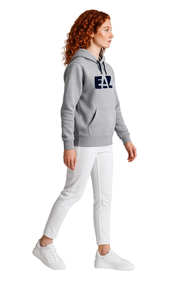 EAL 3 İplik Kapüşonlu Sweatshirt Rahat Günlük Kullanım