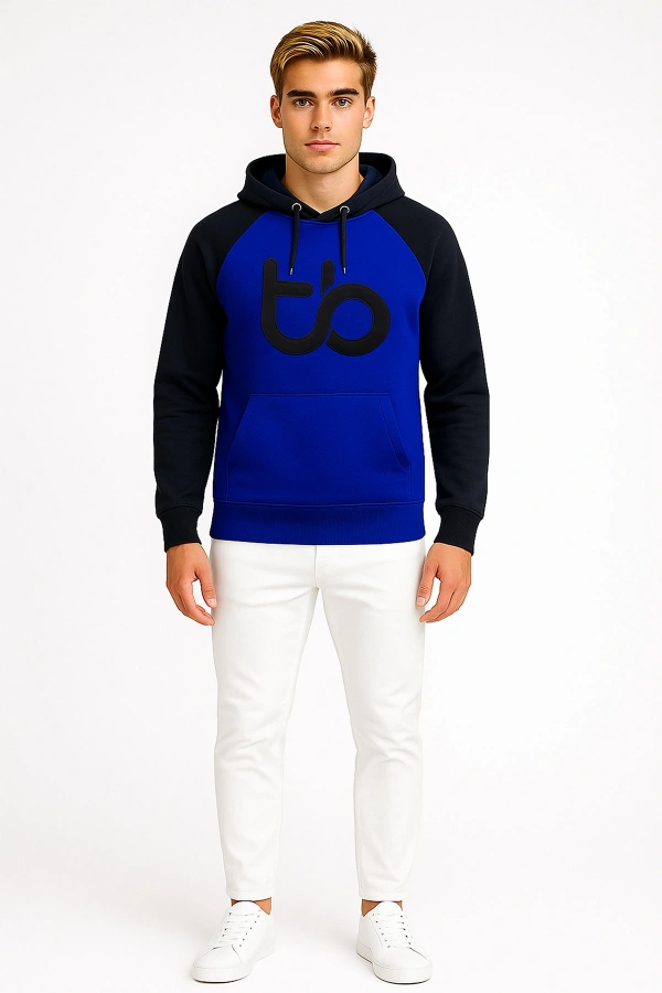 TB Unisex Kapüşonlu Sweatshirt 3 İplik Şardonlu Yumuşak Kumaş