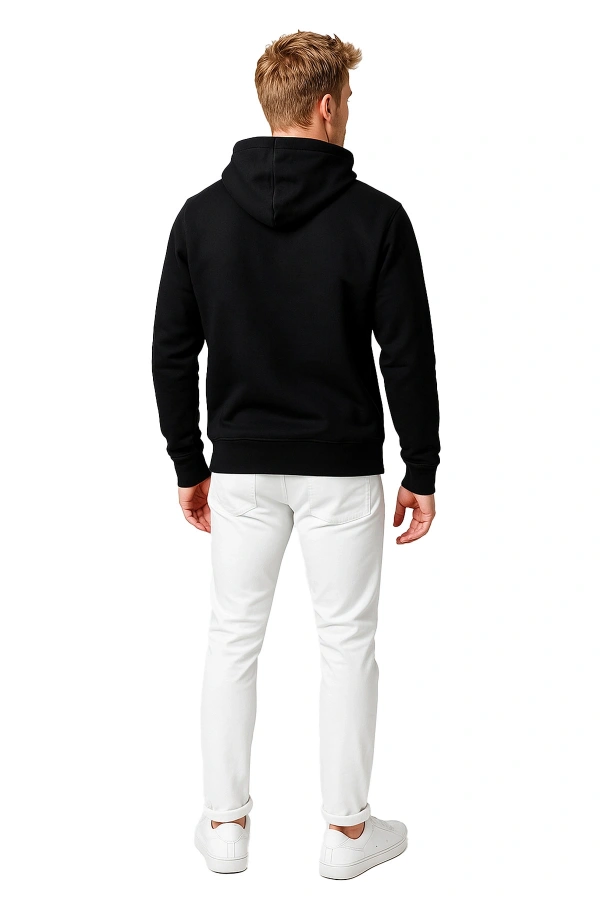 3 İp Kalp Çizgili Sweatshirt Erkek/Kadın Günlük Oversize Model