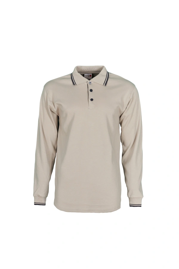 Çocuk Uzun Kol Polo Yaka Sweatshirt Rahat ve Şık Tasarım