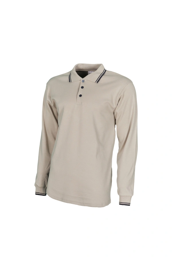 Çocuk Uzun Kol Polo Yaka Sweatshirt Rahat ve Şık Tasarım