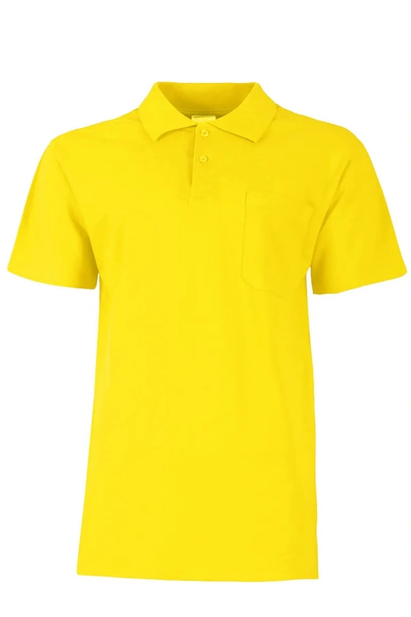 Lakos Tişört Unisex Polo Yaka Yumuşak Dokulu Basic Model