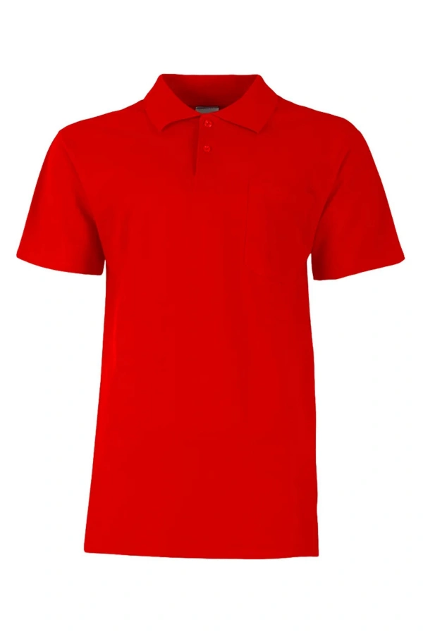 Lakos Tişört Unisex Polo Yaka Yumuşak Dokulu Basic Model