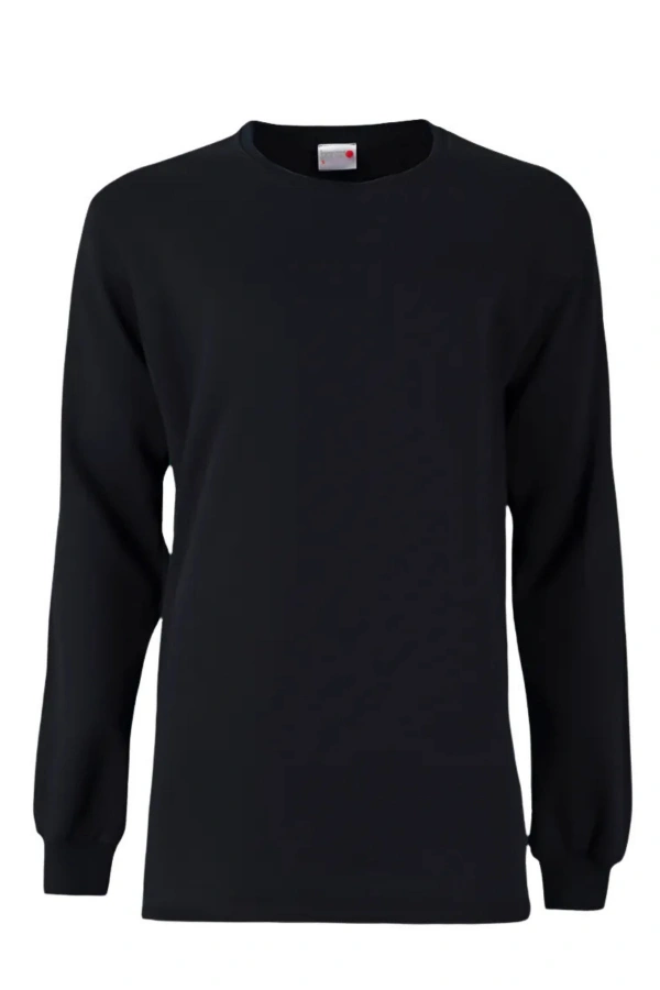 Unisex 2 İplik 0 Yaka Sweatshirt Basic Şık ve Konforlu Model