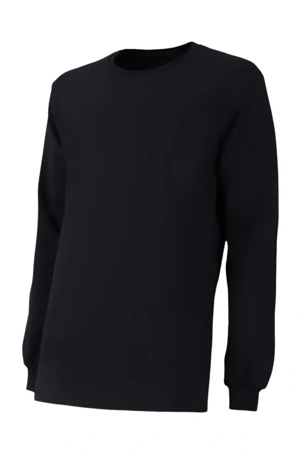 Unisex 2 İplik 0 Yaka Sweatshirt Basic Şık ve Konforlu Model